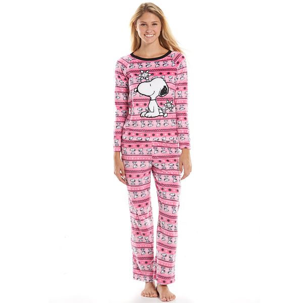 Peanuts Snoopy Sleep Top & Pants Pajama Set - Juniors