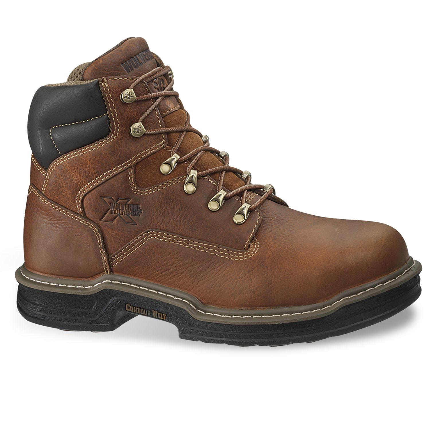 wolverine men's iron ridge steel toe work boots