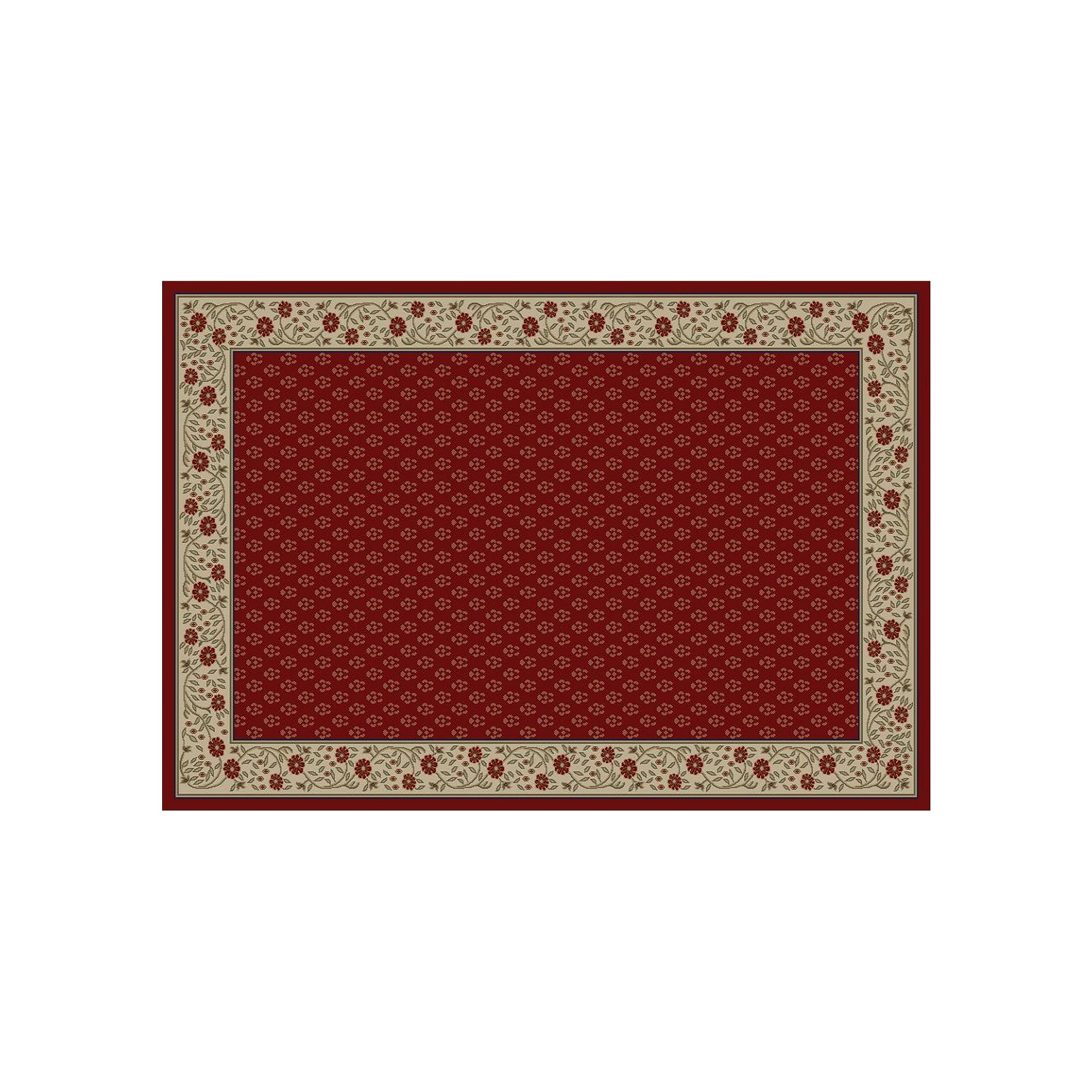 Merinos Harmony Floral Rug, Red