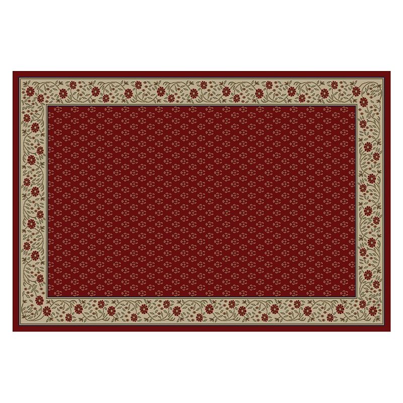 Merinos Harmony Floral Rug, Red, 8X10 Ft