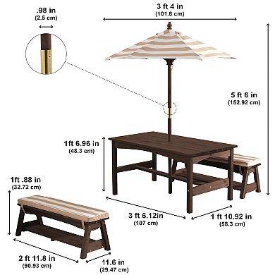 KidKraft Outdoor Table & Bench Set