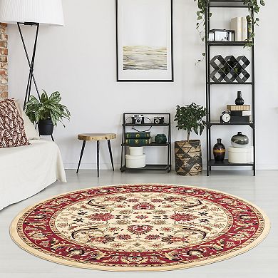 Merinos Sultanabad Floral Framed Rug