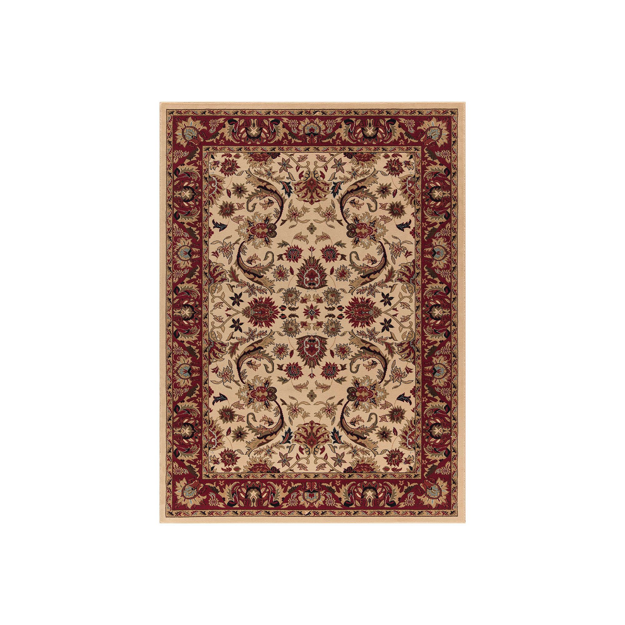 Merinos Sultanabad Floral Framed Rug, Ivory