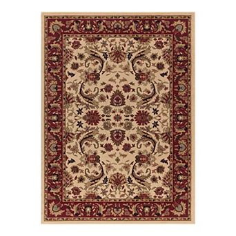 Merinos Sultanabad Floral Framed Rug