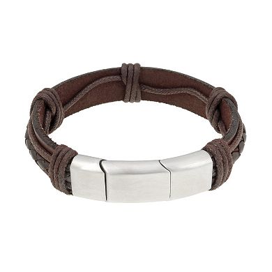 LYNX Stainless Steel Braided Bracelet - Men