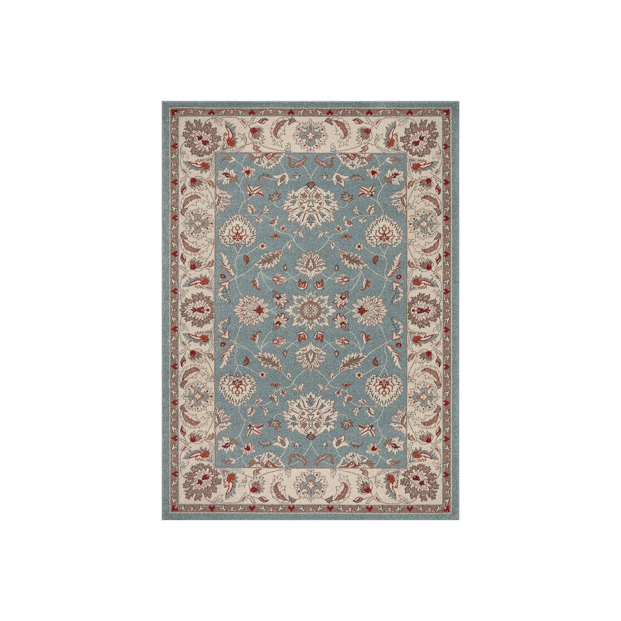 Merinos Talya Oushak Floral Rug, Blue