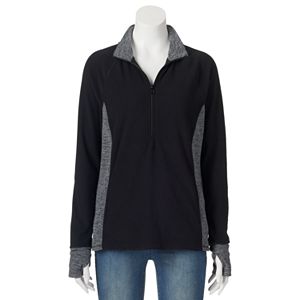 Juniors' SO® Half-Zip Microfleece Top
