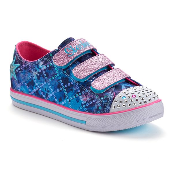 Skechers Twinkle Toes Chit Chat Dazzle Days Girls Light Up Sneakers