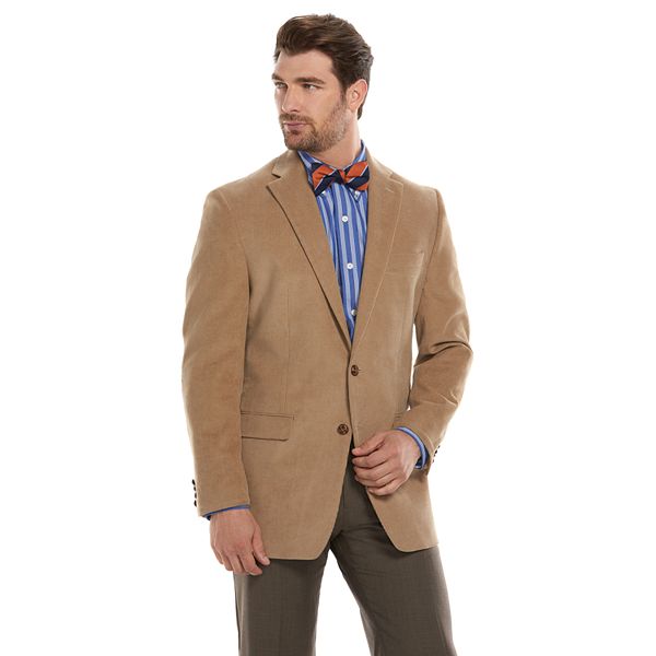 Men s Chaps Classic Fit Tan Corduory Sport Coat