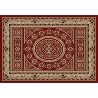 Merinos Aubusson Medallion Framed Rug