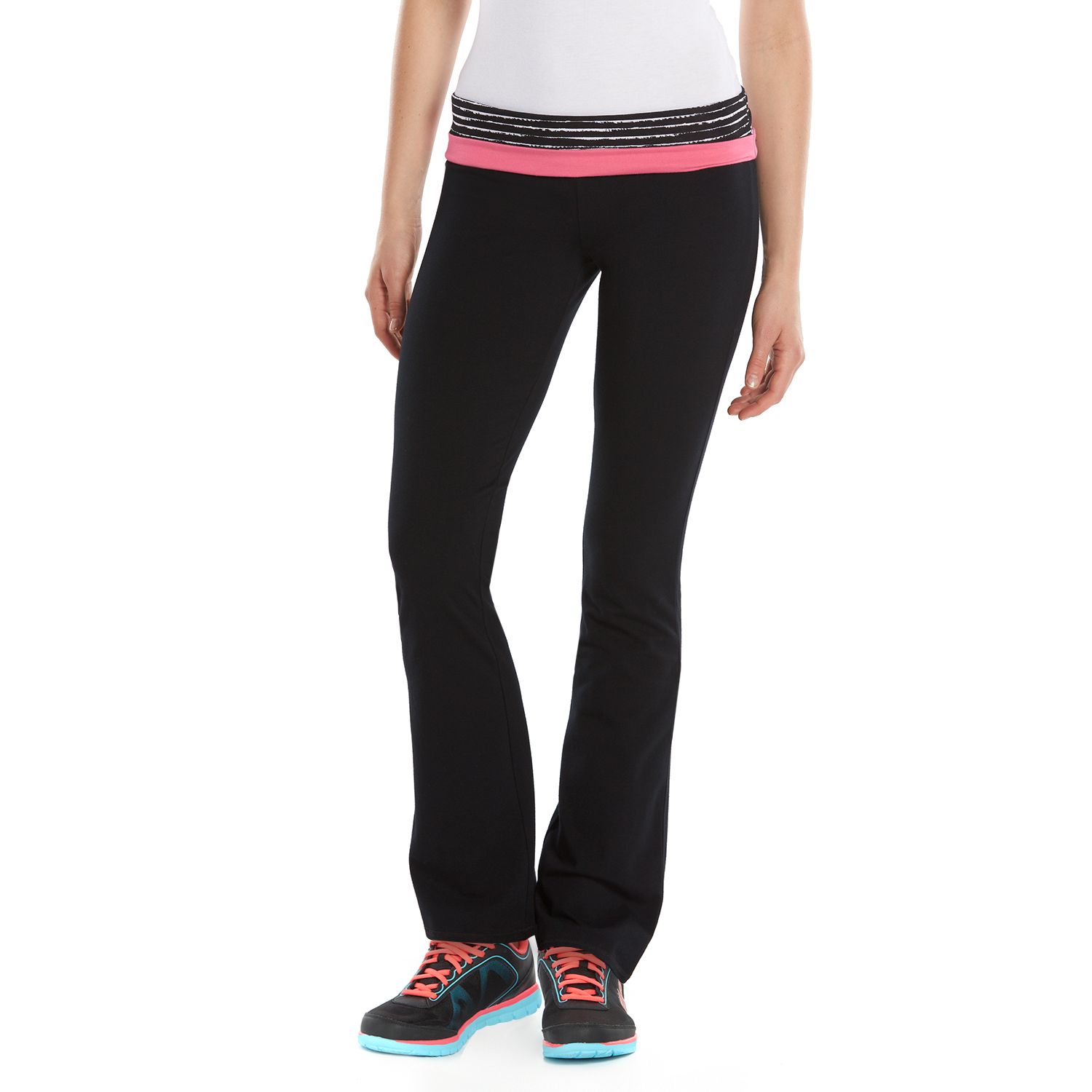 foldover bootcut yoga pants