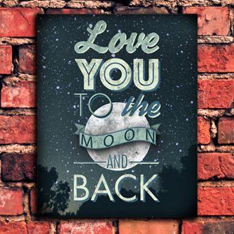 ''Love You To The Moon'' Wall Art