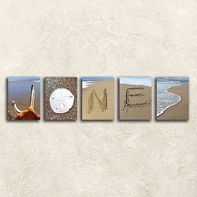 ''Coastal Alphabet'' Wall Art