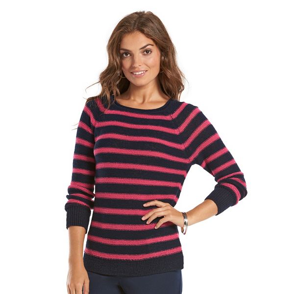 Women's Chaps Boatneck Raglan Sweater