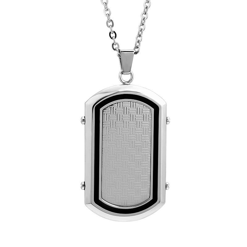 99610516 LYNX Stainless Steel & Resin Dog Tag Necklace - Me sku 99610516