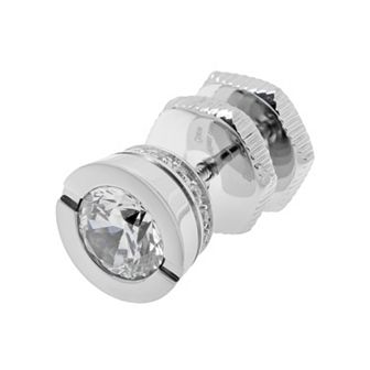 LYNX Cubic Zirconia Stainless Steel Stud - Single Earring