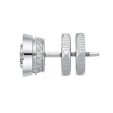 LYNX Cubic Zirconia Stainless Steel Stud - Single Earring