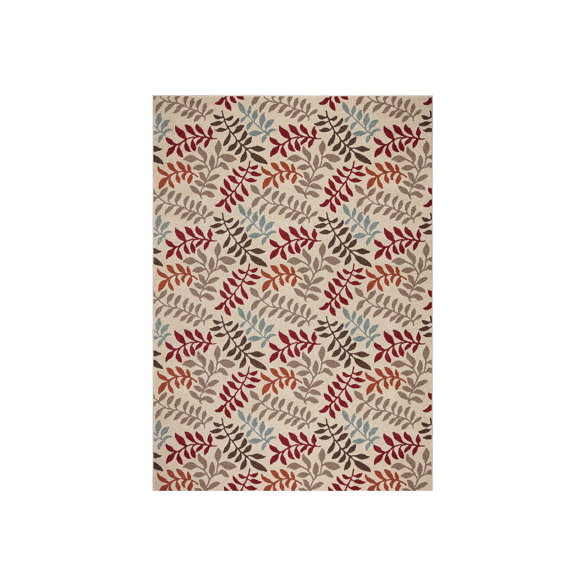 Merinos Talya Leaf Rug, Ivory
