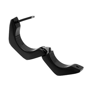 LYNX Black Ion-Plated Stainless Steel Hoop - Single Earring