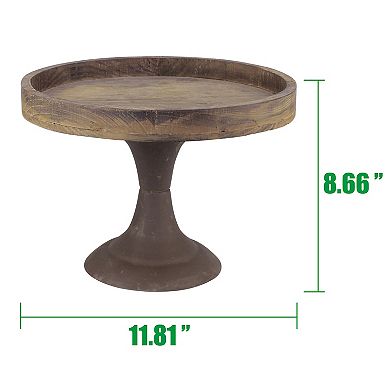 Stonebriar Collection Rustic Pedestal Decor