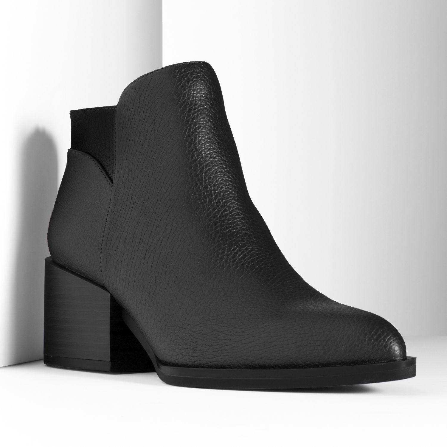 kohls booties black