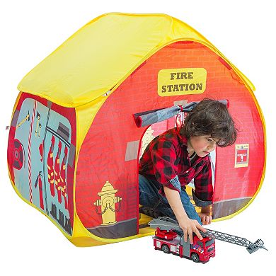 Fun2Give Pop-it-Up Firehouse Tent with Race Mat