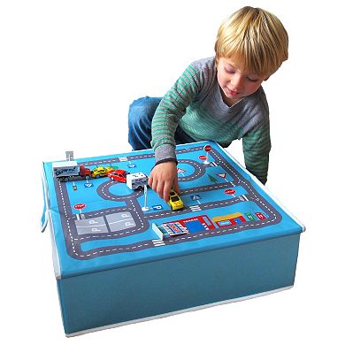 Fun2Give Pop-it-Up Garage with Road Play Mat and Storage