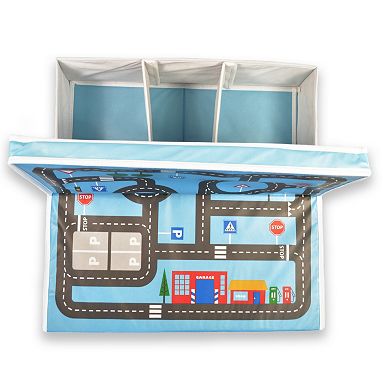Fun2Give Pop-it-Up Garage with Road Play Mat and Storage