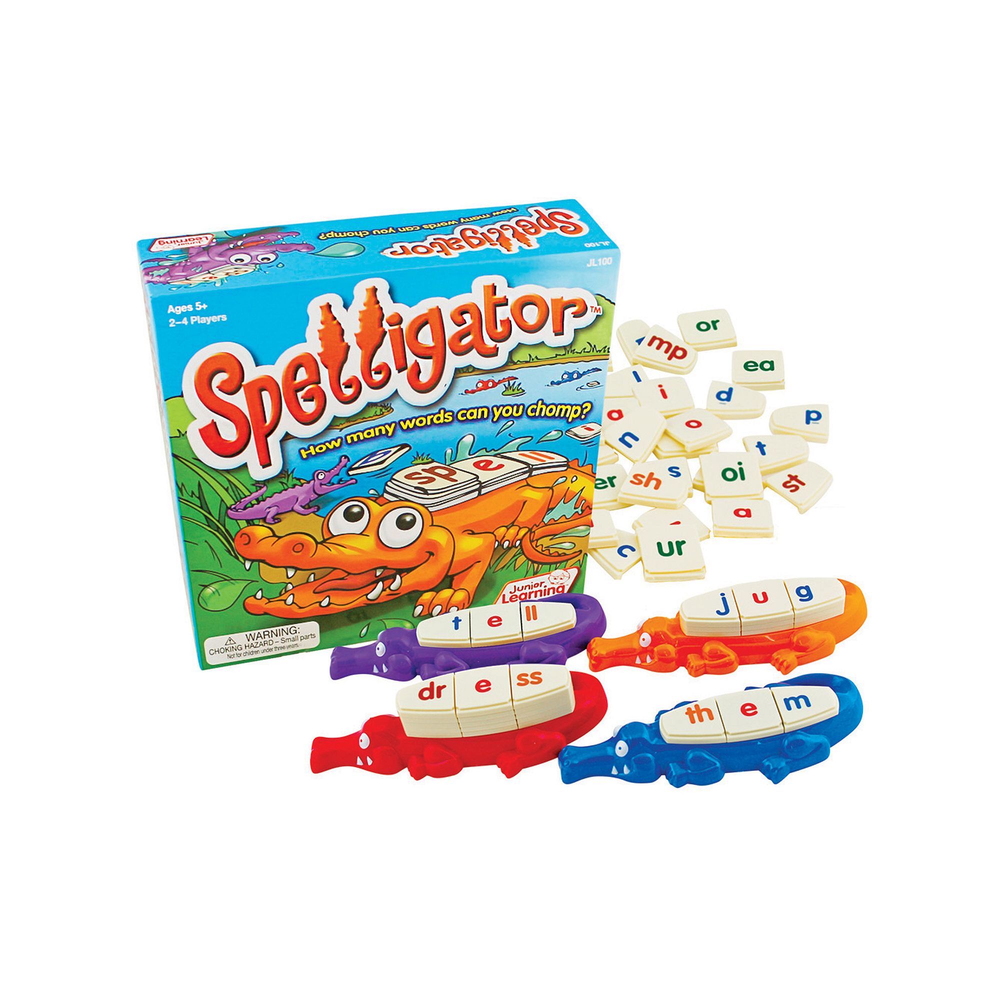 Junior Learning  Spelligator Word Building Game, Multicolor