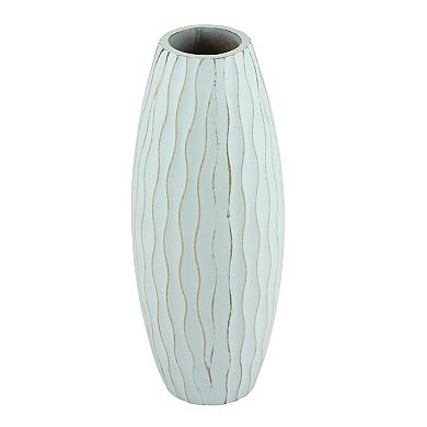 Stonebriar Collection Small Weathered Wood Vase