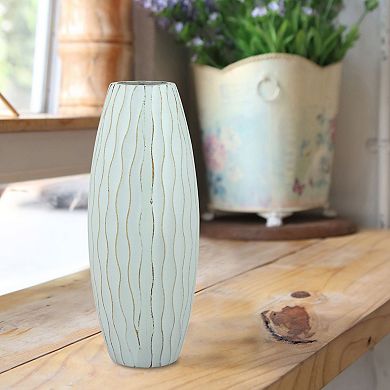 Stonebriar Collection Small Weathered Wood Vase