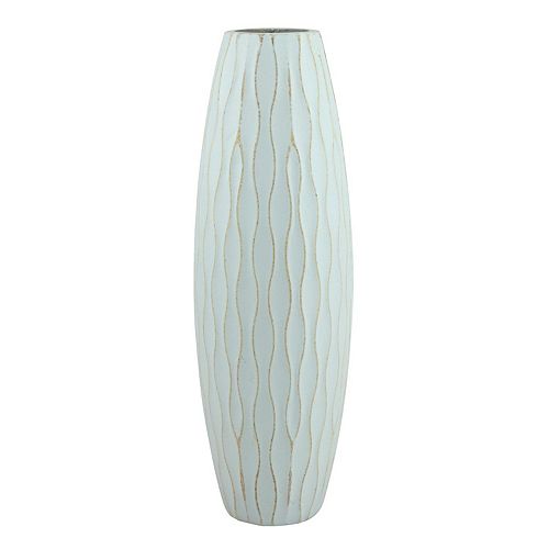 Stonebriar Collection Medium Weathered Wood Vase