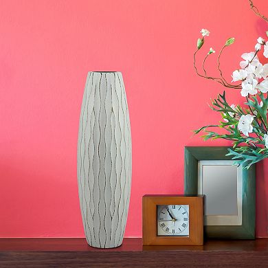 Stonebriar Collection Medium Weathered Wood Vase