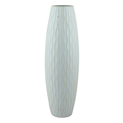 Stonebriar Collection Large Weathered Wood Vase
