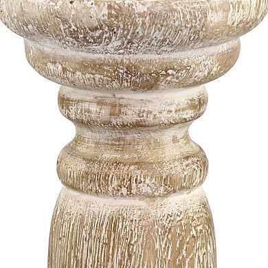 Stonebriar Collection Large Beach House Pillar Candle Holder