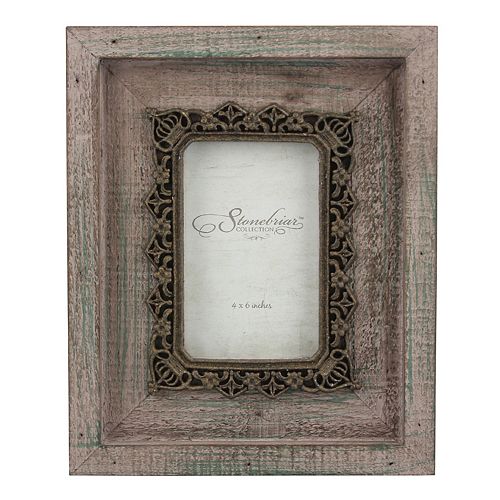 Stonebriar Collection 4″ x 6″  Metal and Wood Frame