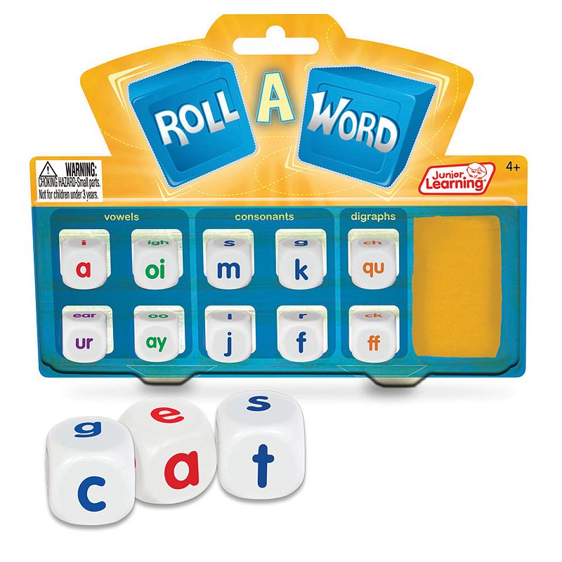Junior Learning Roll a Word Game, Multicolor