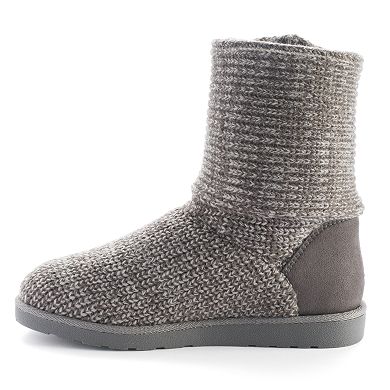 SO® Women's Foldover Sweater Boots