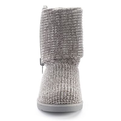 SO Women s Foldover Sweater Boots