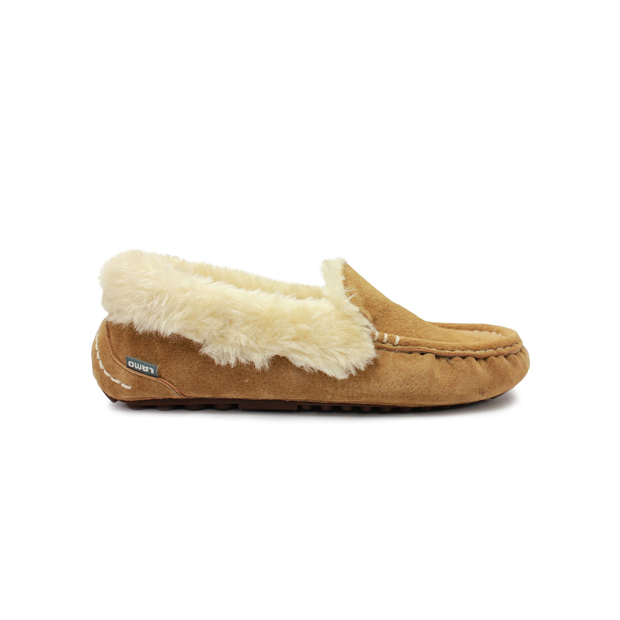 Mykos Aussie Womens Moccasin Slippers, Girls, Size: 5, Brown