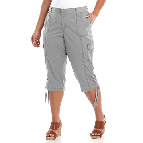 Plus Size SONOMA Goods for Life® Cargo Twill Capris