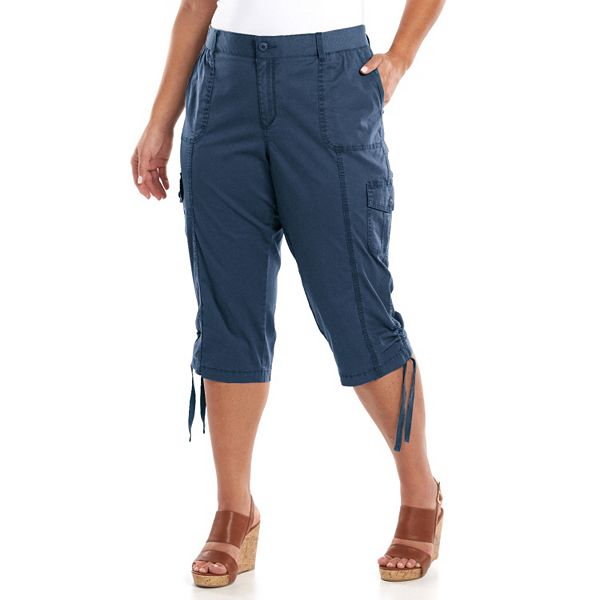 Plus Size Sonoma Goods For Life® Cargo Twill Capris