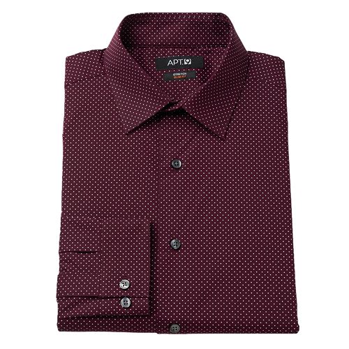 Men's Apt. 9® SlimFit Stretch SpreadCollar Dress Shirt
