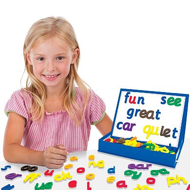 Junior Learning Rainbow Phonics Magnetic Letters & Built-In Magnetic Board