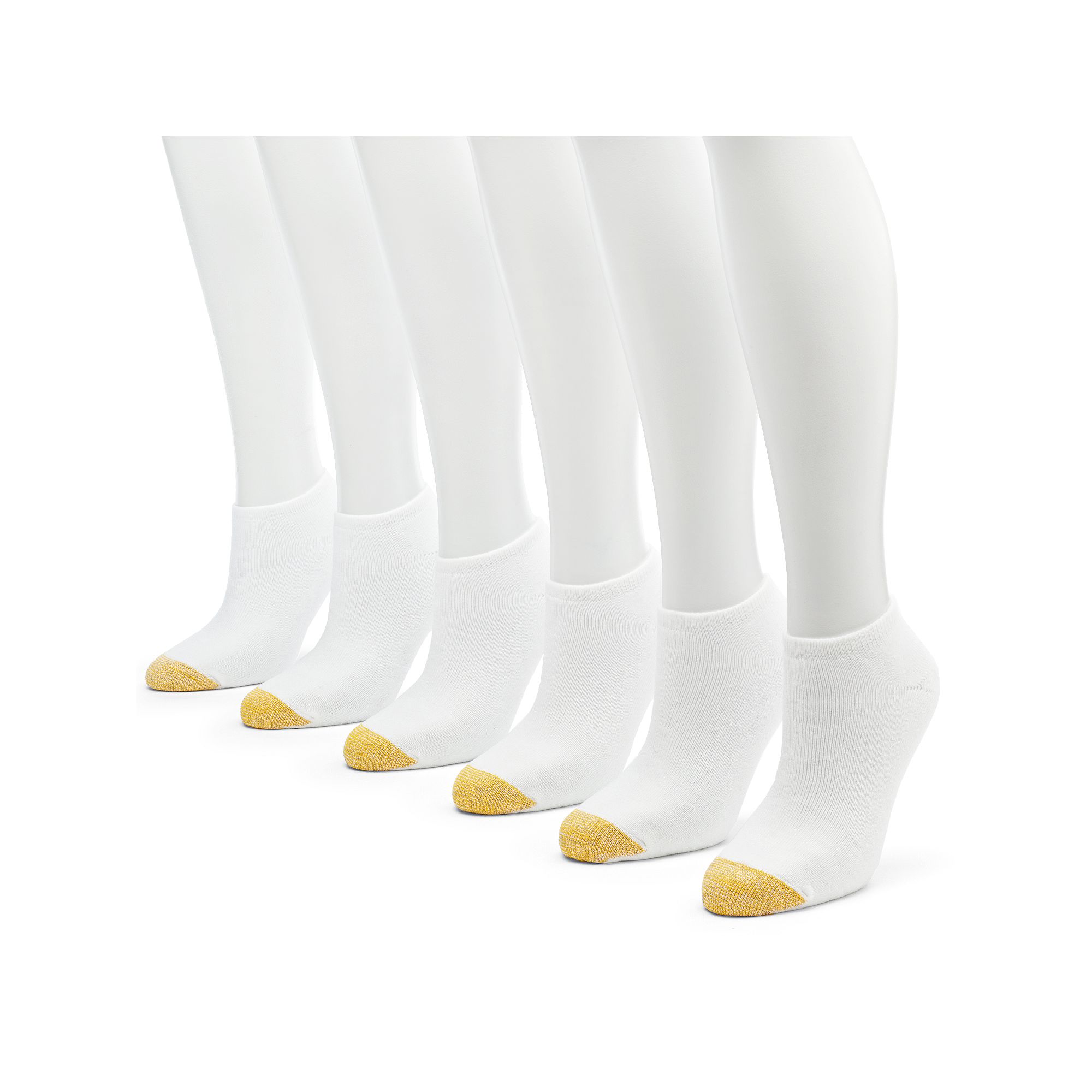 Womens GOLDTOE ® 6-pack Cushion Liner Socks, Size: 9-11, White