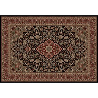 Merinos Kashan Medallion Framed Rug