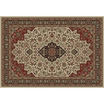Merinos Kashan Medallion Framed Rug