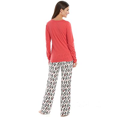 Women's Sonoma Goods For Life® Pajamas: Knit & Microfleece Pajama Gift Set
