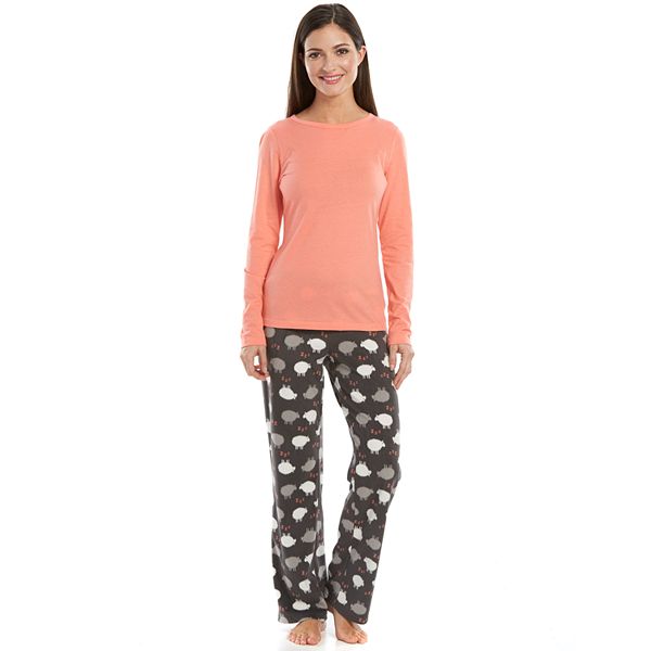 Women's Sonoma Goods For Life® Pajamas: Knit & Microfleece Pajama Gift Set