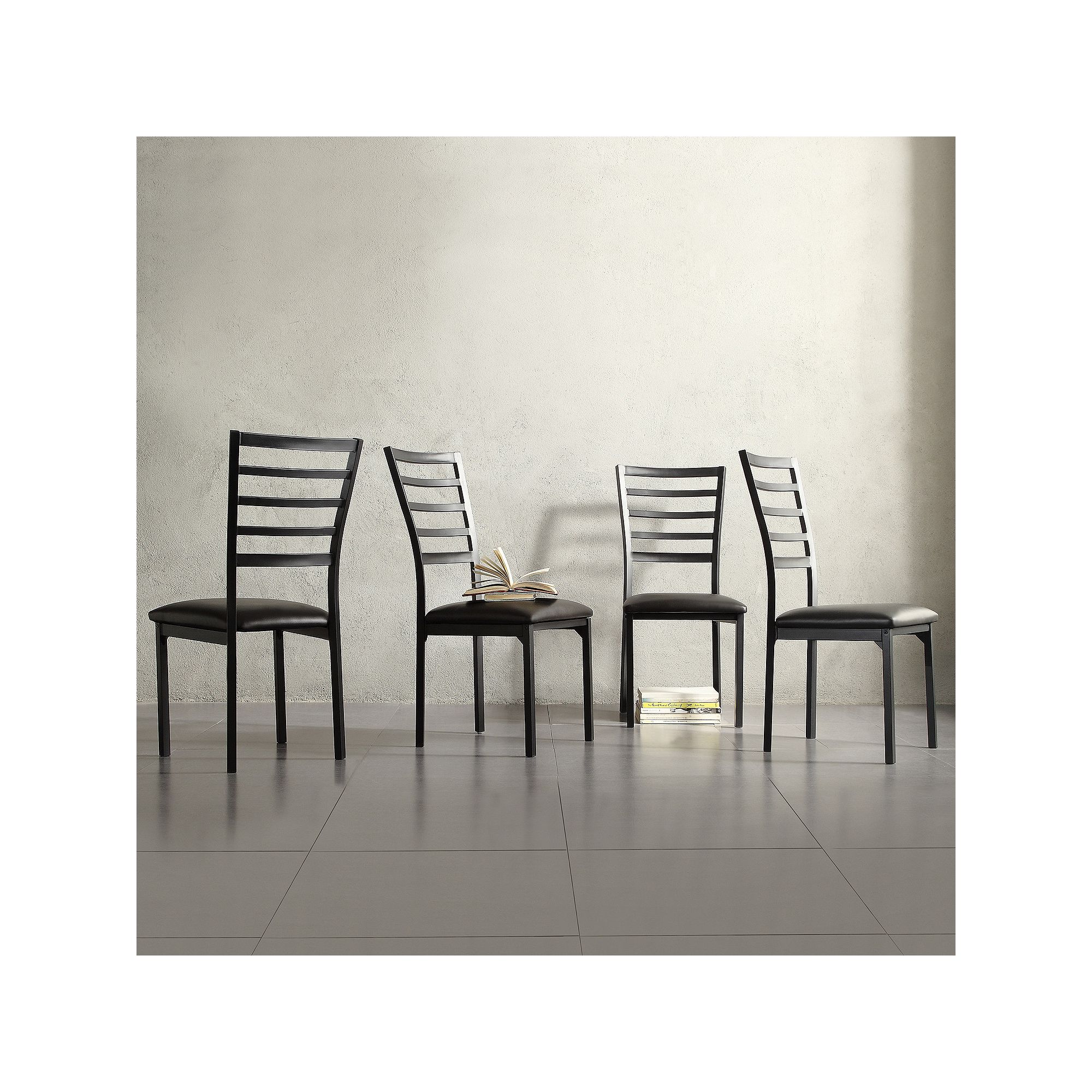HomeVance 4-piece Stinson Dining Chair Set, Black